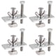 thumbnail image 2 of 4Pcs T-Track Mini Hold Down Clamp Kit with Iron Machine Engraving Machine Plate Clamp Fixture for Cn, 2 of 5