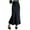 Black XL, variant on Women Fishtail Skirt High Waist Fishtail Hem Maxi Skirt Solid Color Retro Satin Texture Hip Wrapped Skirt