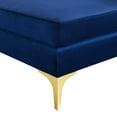 thumbnail image 7 of Tufted Loveseat Sofa, Velvet, Blue Navy, Modern Contemporary Urban Design, Living Lounge Room Hotel Lobby Hospitality, 7 of 7