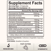 Todicamp Joint Health Supplement - Glucosamine Chondroitin MSM - Cartilage Joint Support Supplement