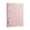 03_A4 D Ring 4 Hole Binder Folder Pink, variant on 4 Hole D Ring Binder Loose Leaf Folder A4 Document Binder Plastic Ring Binder with Elastic Closure Colorful Presentation Punch Folder for Office College Notebook by Xuniizn