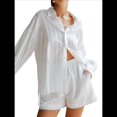 thumbnail image 3 of Conjuntos de 2 Piezas para Mujer, Conjuntos de Camisa Extragrande y Pantalones Cortos de Verano para Mujer, Conjuntos de 2 Piezas para Vacaciones. S, 3 of 9