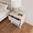 thumbnail image 5 of Plank+Beam Solid Wood Nightstand with 1 Drawer for Bedroom, 5 of 9