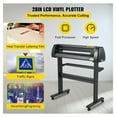 thumbnail image 2 of 28 Inch Vinyl Cutter Machine, Paper Feed Plotter Bundle w/SignMaster Software & 3 Blades - Adjustable Force/Speed, LCD Display, USB/Serial, Sign Making for Crafts, 2 of 7