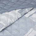 thumbnail image 4 of Madison Park King/Cal King Graham 3-Piece Jacquard Patchwork Quilt Set, Blue, 4 of 10