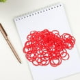 thumbnail image 3 of BESTYASH Multi-Color Loose Leaf Rings Plastic Binder Rings Red 100pcs For Scrapbook, 3 of 8
