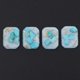thumbnail image 4 of 4 piezas de botón plano de piedra preciosa de hoja de oro para joyas abalorios costura DIY Lámina Dorada Azul Sunnimix, 4 of 8