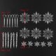 thumbnail image 1 of 24 Piezas 14x15x2cm ANGGREK Icicle Snowflake Ornaments Set, 1 of 8