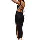 thumbnail image 4 of Ichuanyi liquidación femenina femenina tira sin fraguas Vestido de lentejuelas de lentejuelas sin mangas de ternero en el hombro ICHUANYI WER202308183154, 4 of 9