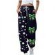 thumbnail image 2 of Pincandy Women's St. Patrick's Day Pants - Printed, Elastic Waist with Tie & Pockets, Cuffed Leg for Holiday & Daily Wear, 2 of 5