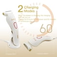 thumbnail image 5 of Torubia Electric Razor for Women - Womens Shaver Bikini Trimmer Body Hair Removal for Legs and Underarms Rechargeable Wet and Dry Painless Cordless (White), 5 of 7