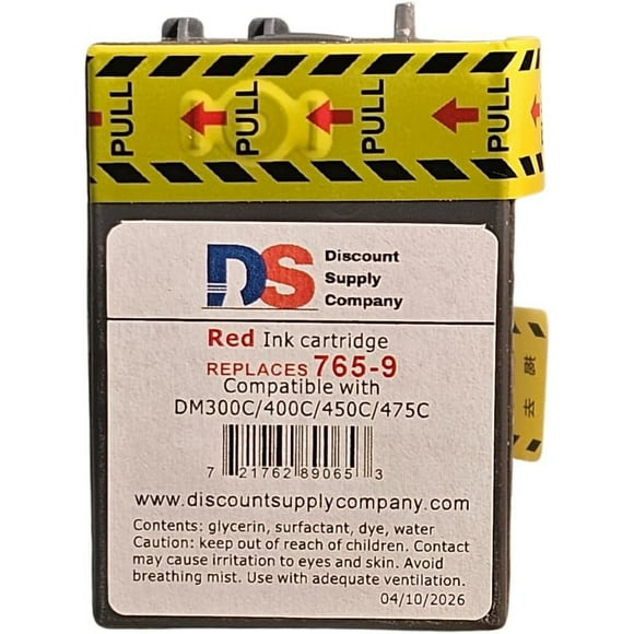 TRAHOO-Pitney Bowes 765-9 Compatible Red Ink Cartridge for DM300c, DM400c, DM450c Postage Meters