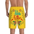 thumbnail image 3 of Gaeub Bless This Home Printed Men's Short Pajama Pants, Lightweight Lounge & Sleep Bottoms Keep You Cool - Medium, 3 of 9