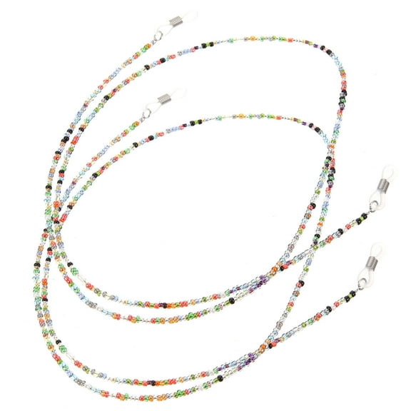 LABRIMP 2-Pack Eyeglass Lanyards in Mixed Colors, Anti-Lost Glasses Holders for Men and Women, and Comfortable Accessories