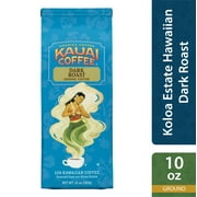Kauai Ground Coffee Koloa Estate Hawaiian, Dark Roast, 10 oz Package