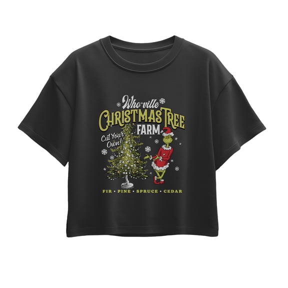 The Grinch - Tree Farm - Youth Girls Boxy T-Shirt
