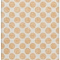 thumbnail image 4 of HomeRoots 677429 10 x 14 ft. Peach & Ivory Polka Dot Washable Machine Made Rectangle Area Rug with UV Protection, 4 of 9