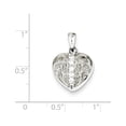 thumbnail image 2 of Sterling Silver CZ Heart Pendant QC7458, 2 of 4