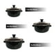 thumbnail image 4 of Juego de ollas con tapa de Peltre 6 pz International Negra  Shorbull, 4 of 6