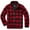 Red/Black, variant on BRANDIT INDIVIDUAL WEAR Adult Male Fleece Full Zip Jacket, Color: Woodland, Size: L