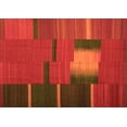 thumbnail image 1 of Ahgly Company Indoor Rectangle Abstract Orange Contemporary Area Rugs, 4' x 6', 1 of 1