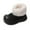Black, variant on 6-10Y Girls Boys Snow Boots Winter Warm Fleece Lined Ankle Booties Steel Toe Non Slip Indoor Outdoor Walking Shoes Brown