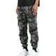 thumbnail image 4 of Pantalones largos de tela tejida para hombre con múltiples bolsillos, pantalones casuales de color sólido, pantalones de trabajo para hombre, pantalones de tela tejida, 4 of 9