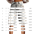 thumbnail image 3 of kaondbfi Denim Shorts for Women Print Like Denim Flare Jeans Stretchy Shorts with Pockets Summer Jeans for Women, 3 of 4
