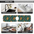 thumbnail image 6 of Coolnut 2 Pack Faucet Dry Mat for Kitchen Sink,Gingerbread Man Green 30x5 Inch Faucet Drying Mat Absorbent Mat Fast Dry Mat for Kitchen, Bathroom, 6 of 7