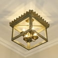 thumbnail image 5 of Golden Lighting Finley 4-light Semi-Flush Mount in Vintage Sage, 5 of 5