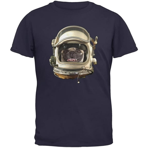 Old Glory Youth Astronaut Pug Short Sleeve Graphic T Shirt