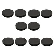 Unique Bargains 10pcs 63mm Diameter Tube Insert Chair Leg Cap Round Black Plastic Tubing Plug