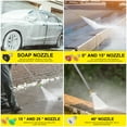 thumbnail image 2 of Steelite Gas Powered Pressure Washer with 3500 PSI Max and 2.8 GPM -Soap Tank and 5 Nozzles Set, 2 of 11