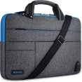 thumbnail image 1 of 13.3 Inch Multi-Functional Laptop Sleeve Business Briefcase Messenger Bag with USB Charging Port for 13-13.3, 1 of 5