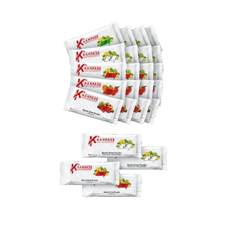 Krampade Electrolytes Powder High Potassium Cramp Relief Cellular Hydration Endurance Recovery Variety Pack, 24 Single Serving Packets