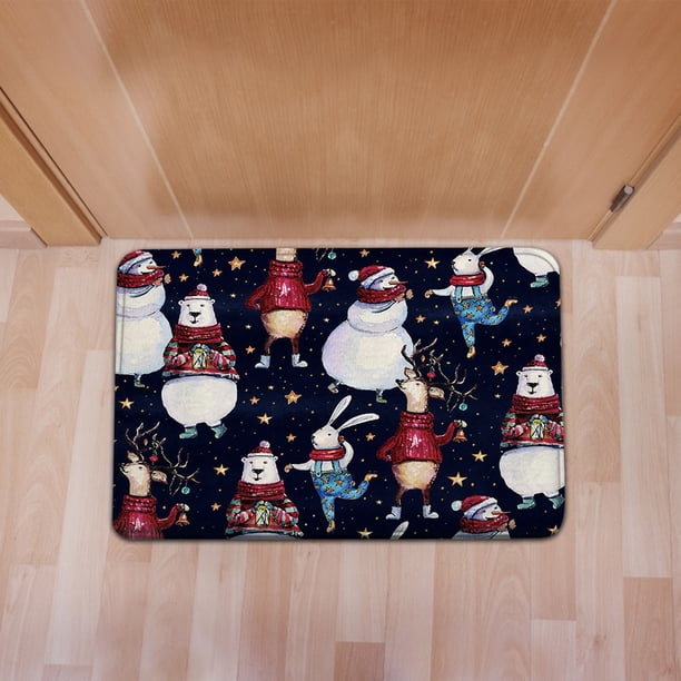 Felpudo Navideño De Cocina - 2 Piezas (40x60 Cm Y 40x120 Cm), Diseño De Gnomos, Antideslizante Y Absorbente