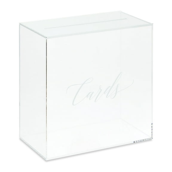 Clear Acrylic Card Box with Slot, by Way To Celebrate