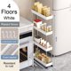 thumbnail image 2 of 4 Capas Rack Almacenamiento Estrecho Con Organizador Ruedas para Baño Doméstico () Blanco, 2 of 4
