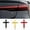 Black, variant on Holloyiver 2 PCS Metal Jesus Christ Cross Badge Stickers, 2.5"×1.8" Alloy 3D Individual Car Cross Sticker, Self-Adhesive Scratch Covering Zinc Alloy 3D Cross Stickers for Truck & SUV(Black)