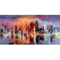 thumbnail image 2 of Haenraets, Willem 24x14 White Modern Wood Framed Museum Art Print Titled - City scape I, 2 of 4