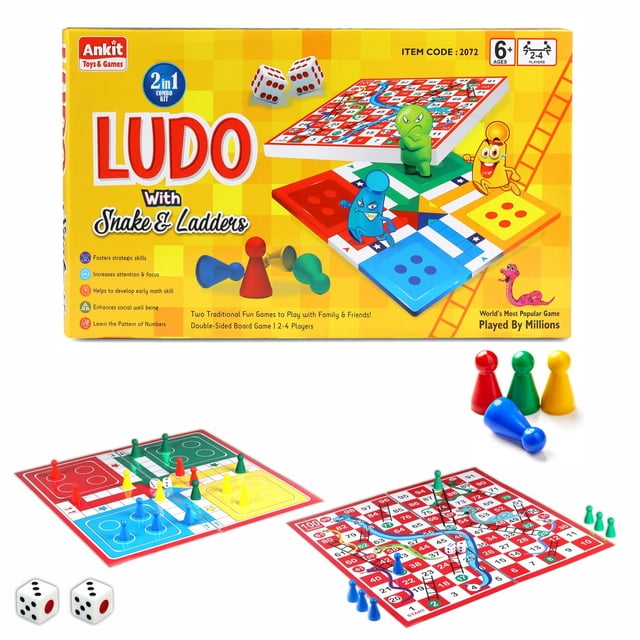 Juego de mesa Ankit Toys & Games Ludo y Snake & Ladders 6+ Years