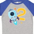 thumbnail image 4 of Inktastic Rocket Space Ship Happy Second Birthday Boys or Girls Toddler T-Shirt, 4 of 5
