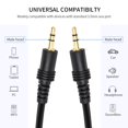 thumbnail image 4 of Dtol Cable Auxiliar De 3,5 Mm, Cable De Audio Para Coche, Resistente Macho A Macho, Adaptador De Extensión De Cable Auxiliar Para Apple Iphone Android Para Auriculares Samsung Galaxy (Cable Macho De 3, 4 of 5