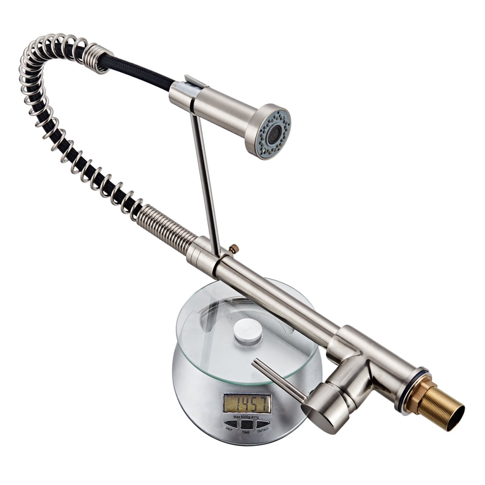 Kepooman Pull-Out Kitchen Sink Faucet with Sprayer, Swivel Spout, Chrome Kepooman Pull-Out Kitchen Sink Faucet with Sprayer, Swivel Spout, Chrome