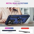 thumbnail image 3 of Designed for Motorola Edge 2024 Case, Military Grade Protective Phone Case Cover with Enhanced Metal Ring Kickstand [Support Magnet Car Mount] for Motorola Edge 2024, Blue, 3 of 7