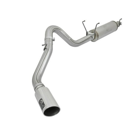 Power Flo Exhaust System - afe power 49-42056-p mach force-xp cat-back exhaust system fits 14-17 2500