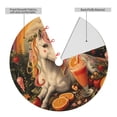 thumbnail image 2 of Rateoe Countryside Fruit White Horse Print Christmas Tree Skirt 48" for Xmas Holiday New Year Party Circle Tree Mat Ornaments Decoration, 2 of 7