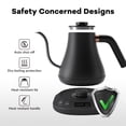thumbnail image 4 of Hervidor eléctrico Mecity Gooseneck Pour Over 0.8 L 1200W negro, 4 of 9