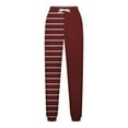thumbnail image 5 of PuLe pants for women Women Printed Baggy Sweatpants Pockets High Waist Joggers Pants Contrast Color Sporty Athletic Lounge Trousers, 5 of 5