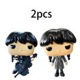 thumbnail image 4 of Addams POP Wednesday figura de Acción Familiar, muñeca de Anime, decoración linda de acrílico, accesorios periféricos, regalos de cumpleaños, 10cm, 4 of 5